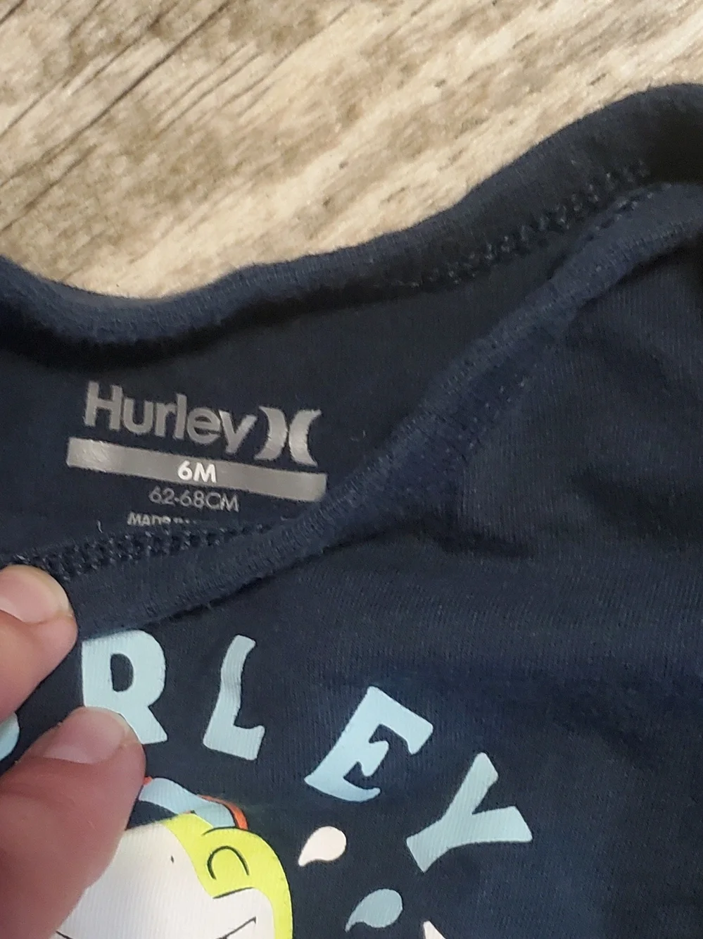 Hurley Baby 3-6 Month Longsleeve Onsies.
